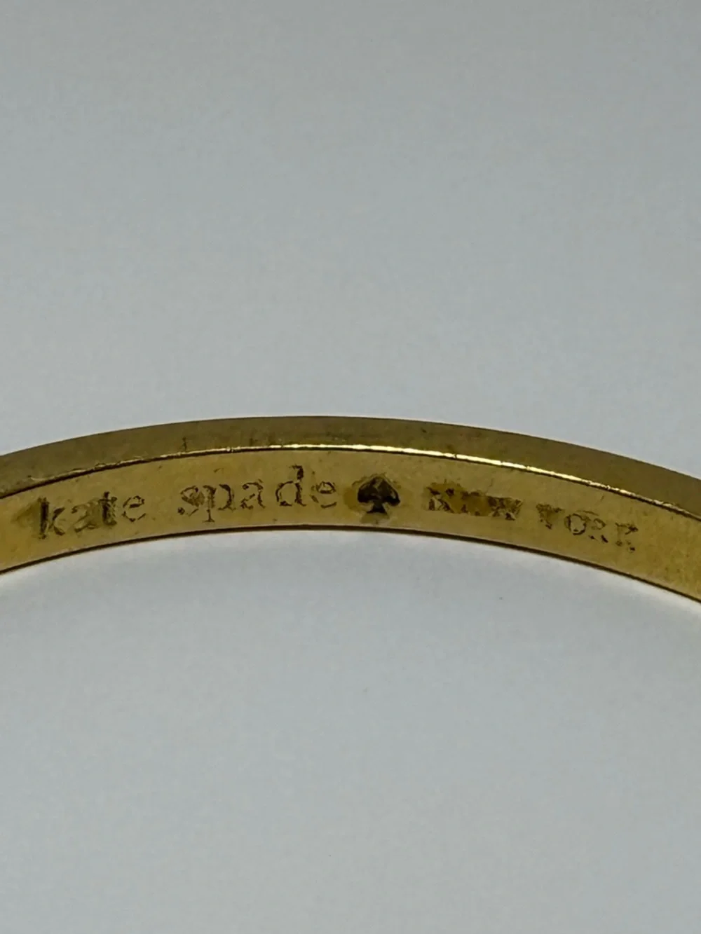 kate spade Gold and Black Enamel Slim Bangle Bracelet - Picture 2 of 5